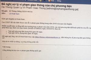 Xuất hiện tình trạng mạo danh CSGT xử lý vi phạm hòng lừa đảo 