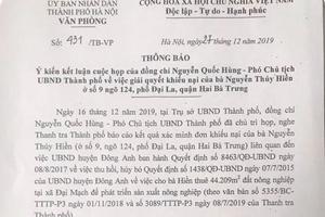 Chậm thực hiện chỉ đạo của lãnh đạo thành phố