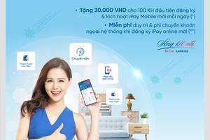 Tặng ngay 30.000 VND và miễn phí giao dịch VietinBank iPay Mobile