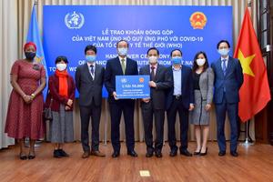 Việt Nam ủng hộ Quỹ Ứng phó với Covid-19 của WHO