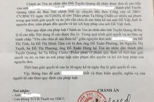 Tuyên Quang: Một thẩm phán bị tố cáo