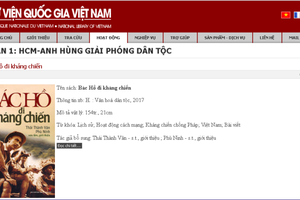 Triển lãm trực tuyến sách về Bác Hồ