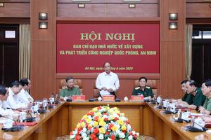 Thủ tướng chủ trì hội nghị xây dựng công nghiệp quốc phòng, an ninh