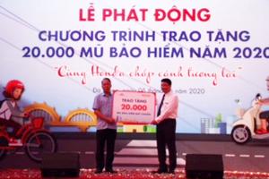 Phát động chương trình tặng 20 ngàn mũ bảo hiểm năm 2020