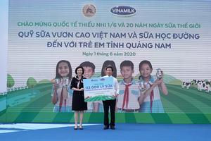 Hơn 34.000 trẻ em Quảng Nam thụ hưởng Chương trình Sữa học đường
