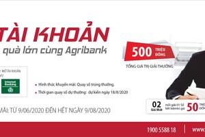 “Mở tài khoản  - Nhận quà lớn cùng Agribank”