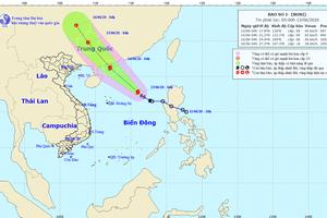 Bão số 1 có khả năng mạnh thêm, nhiều nơi vẫn nắng nóng