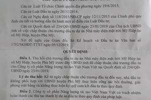 Thu hồi dự án có đúng quy định?