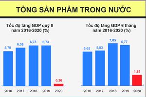 Vì Covid -19, GDP 6 tháng tăng 1,81%, thấp nhất trong 10 năm