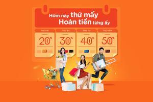 Hoàn tiền tới 50% các ngày trong tuần
với thẻ quốc tế MSB
