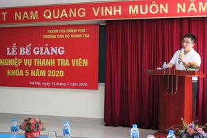 54 học viên hoàn thành khóa bồi dưỡng nghiệp vụ thanh tra viên