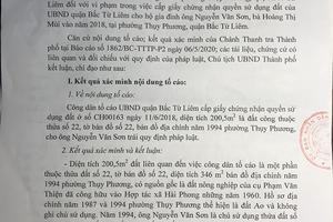 Bắc Từ Liêm, Hà Nội: Nhờ tố cáo đã phát lộ 4 sổ đỏ cấp trái quy định biến đất công thành “đất ông” 