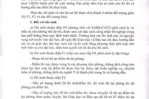 Gần 11.000 thí sinh thi tốt nghiệp THPT giữa tâm dịch COVID-19