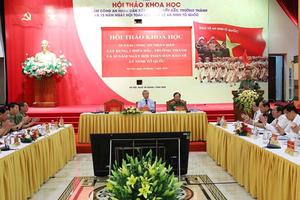 Công an là “thanh bảo kiếm” bảo vệ Đảng, Nhà nước và nhân dân