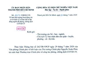 TP Hồ Chí Minh: Cấm bar và vũ trường từ 0h ngày 31/7 