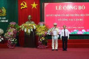 Bổ nhiệm Giám đốc Công an tỉnh 