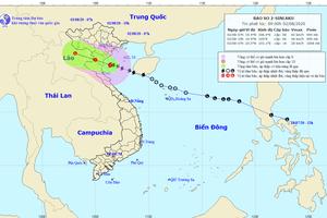 Đầu giờ chiều nay (2/8) bão số 2 đổ bộ vào đất liền các tỉnh từ Ninh Bình - Nghệ An 