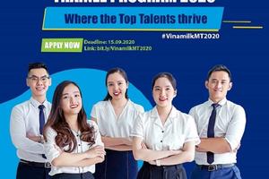 Vinamilk chính thức khởi động chương trình “Quản trị viên tập sự 2020”