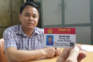 Bắt quả tang đối tượng giả mạo phóng viên Báo Thanh tra