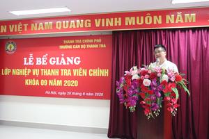 Bế giảng lớp thanh tra viên chính K9/2020