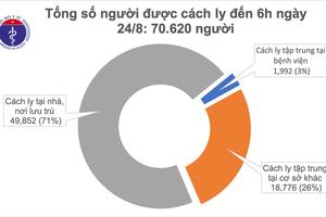 Sáng 24/8: Không có ca mắc COVID-19 mới, người dân không được chủ quan