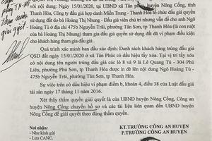 Phó Chủ tịch UBND huyện Nông Cống có cố tình vi phạm pháp luật?