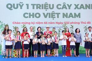 “Quỹ 1 triệu cây xanh cho Việt Nam” lan tỏa tình yêu thiên nhiên, môi trường đến với học sinh

