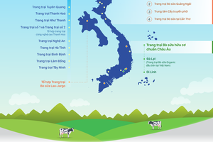 Hệ thống trang trại Vinamilk tăng trưởng về qui mô lẫn hiệu quả hoạt động