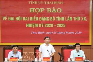 Đại hội Đảng bộ tỉnh Thái Bình sẽ diễn ra từ ngày 13-15/10