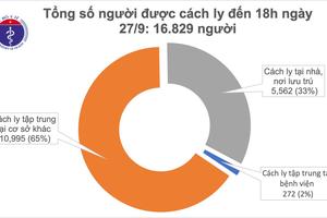 Chiều 27/9: Thêm 5 ca mắc COVID-19 mới trở về từ Pháp