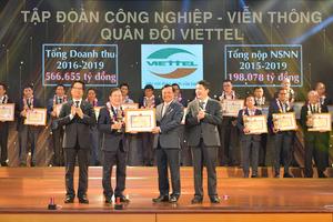 Viettel được vinh danh 1 trong những doanh nghiệp nộp thuế lớn nhất trong 30 năm