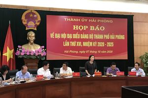 Họp báo thông tin về tổ chức Đại hội Đảng bộ thành phố