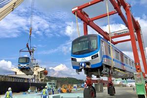 Đoàn tàu metro số 1 đã về tới TP HCM: Sẵn sàng chạy thử nghiệm