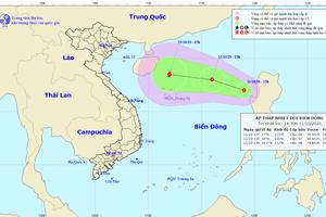 Bão số 6 vừa tan, lại hình thành 1 ATNĐ mới trên biển Đông