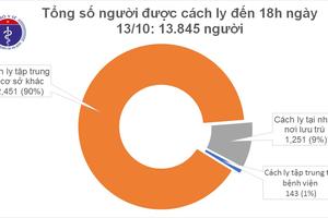 Ngày 13/10: Thêm 3 ca mắc COVID-19 mới được cách ly tại Bạc Liêu và Bà Rịa- Vũng Tàu