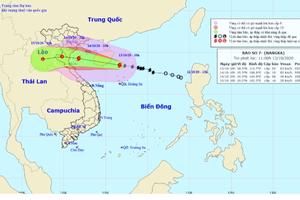 Chiều mai bão số 7 sẽ đi vào đất liền từ Thái Bình đến Nghệ An