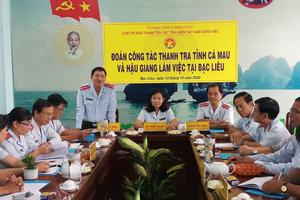 Thanh tra tỉnh Bạc Liêu làm việc với Tổ Kiểm tra phong trào thi đua năm 2020