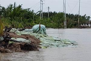 Kè bảo vệ khu dân cư Tắc Sông Chà chưa nghiệm thu đã sạt lở, thiệt hại hơn 15 tỷ