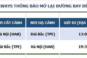 Bamboo Airways khai thác chuyến bay thẳng Hà Nội – Đài Bắc (Đài Loan) đầu tiên sau dịch