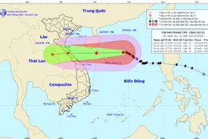 Bão số 8 gây mưa to ở các tỉnh từ Nghệ An đến Thừa Thiên Huế