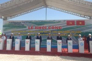 Khởi công đường nối TP Thanh Hóa với Cảng Hàng không Thọ Xuân