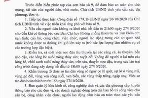 Cấm người dân ra khỏi nhà để chống bão