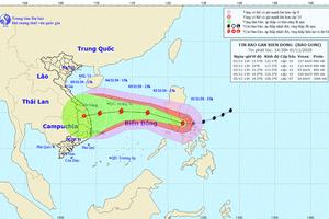 Bão số 10 có thể ảnh hưởng tới Trung Trung Bộ và Nam Trung Bộ
