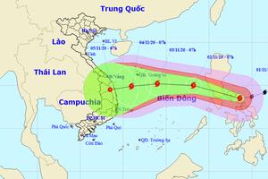 Bão Goni giảm xuống dưới cấp siêu bão khi tiến vào Biển Đông
