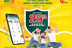 Tải app BIC Online, nhận ưu đãi 25% bảo hiểm sức khỏe