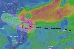 Bão 13 dữ dội nhất từ đêm nay đến sáng mai