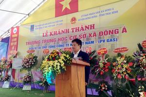 PV GAS tài trợ xây dựng Trường THCS Đông Á, Thái Bình