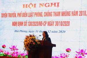 Tuyên truyền phổ biến Luật Phòng, chống tham nhũng cho hơn 300 cán bộ công chức
