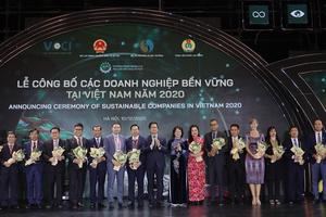 VietinBank lọt Top 10 Doanh nghiệp bền vững Việt Nam năm 2020