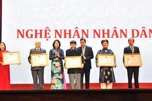 Vinh danh 77 nghệ nhân lĩnh vực thủ công mỹ nghệ năm 2020